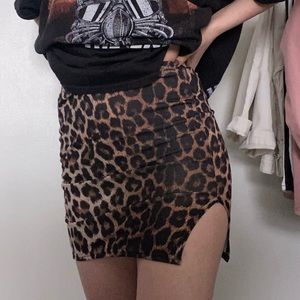 Prettylittlething Cheetah Mini Skirt
